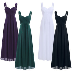 Ladies Festive Clothes Carrier Chiffon Dress Bridesmaid Dresses Ball Gown Long Ebay