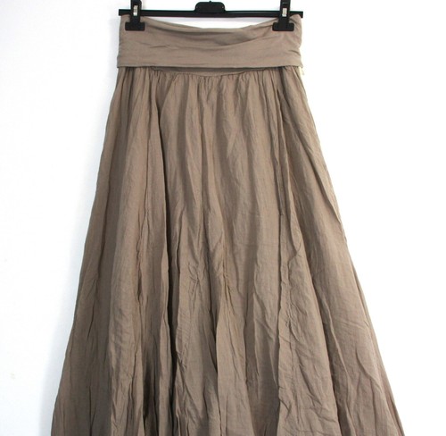 Lagenlook Womens 100% Cotton 1/2 Lined Long Skirt 12 Colours One Size:Regular - Picture 53 of 62