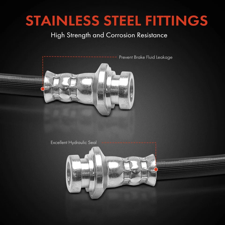 Nueva manguera hidráulica de freno para Datsun 620 720 Nissan Juke interior delantero izquierdo o trasero Foto 4 de 4