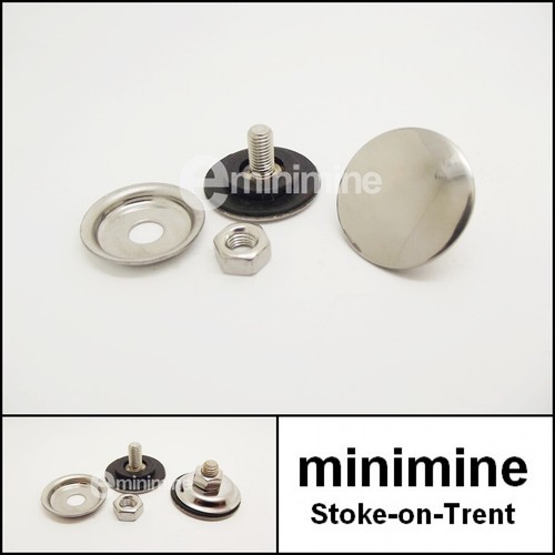 Classic Mini Scuttle Grommet x2 Stainless Steel 8B12396 panel plug wiper bung - Picture 1 of 1