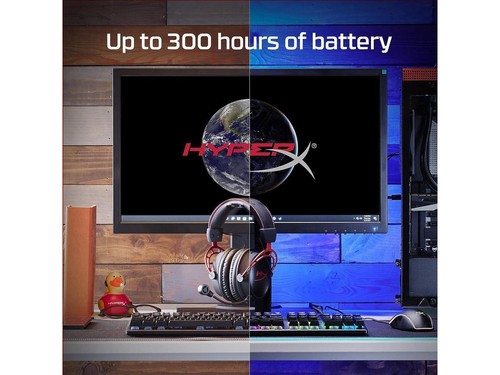 HyperX Cloud Alpha Wireless - Gamingowy zestaw słuchawkowy do komputera, 300-godzinna żywotność baterii, DTS - Zdjęcie 4 z 5