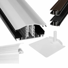 Snap Down Glazing Bar Exitex Polycarbonate Sheet Joint 10 16mm 25mm Roof Carport