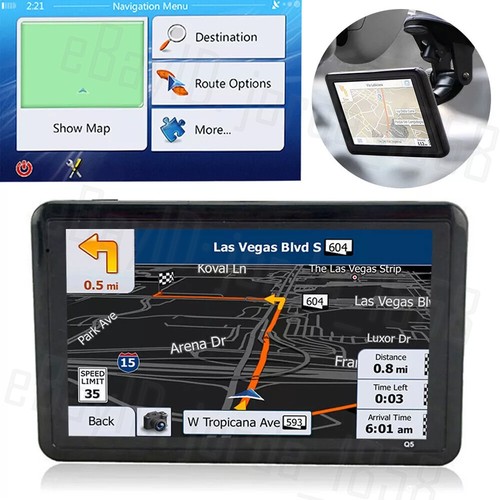 5" 4GB GPS Navigator Car Auto Truck Navigation BTH System Sat Nav Lifetime Map - Picture 7 of 12