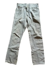 Vintage 60s Lee Union Made Sanforized Blue/gray Stripped Denim Work Pants Talon