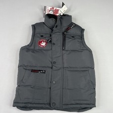 Canada Weather Gear Boys SIZE 7 Gray/Charcoal Full Zip Vest, Sleeveless