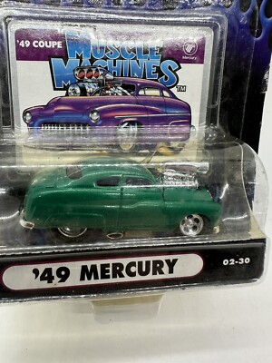 1949 MERC '49 MERCURY GREEN 1/64 MUSCLE MACHINES 1:64 BLOWN