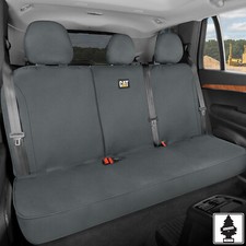 Caterpillar Car Truck Water Resist Rear Bench Cover Grey Bundle For Chevrolet