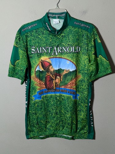 Saint Arnold Brewery Lawnmower Cycling Jersey Top Handcrafted Beer Pale Ale XL