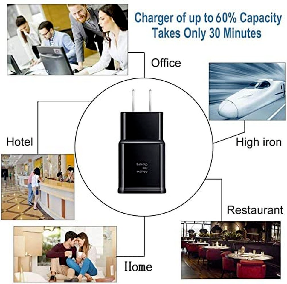 USB Wall Charger Fast Adapter Block Charging Cube Brick Box For Samsung ...