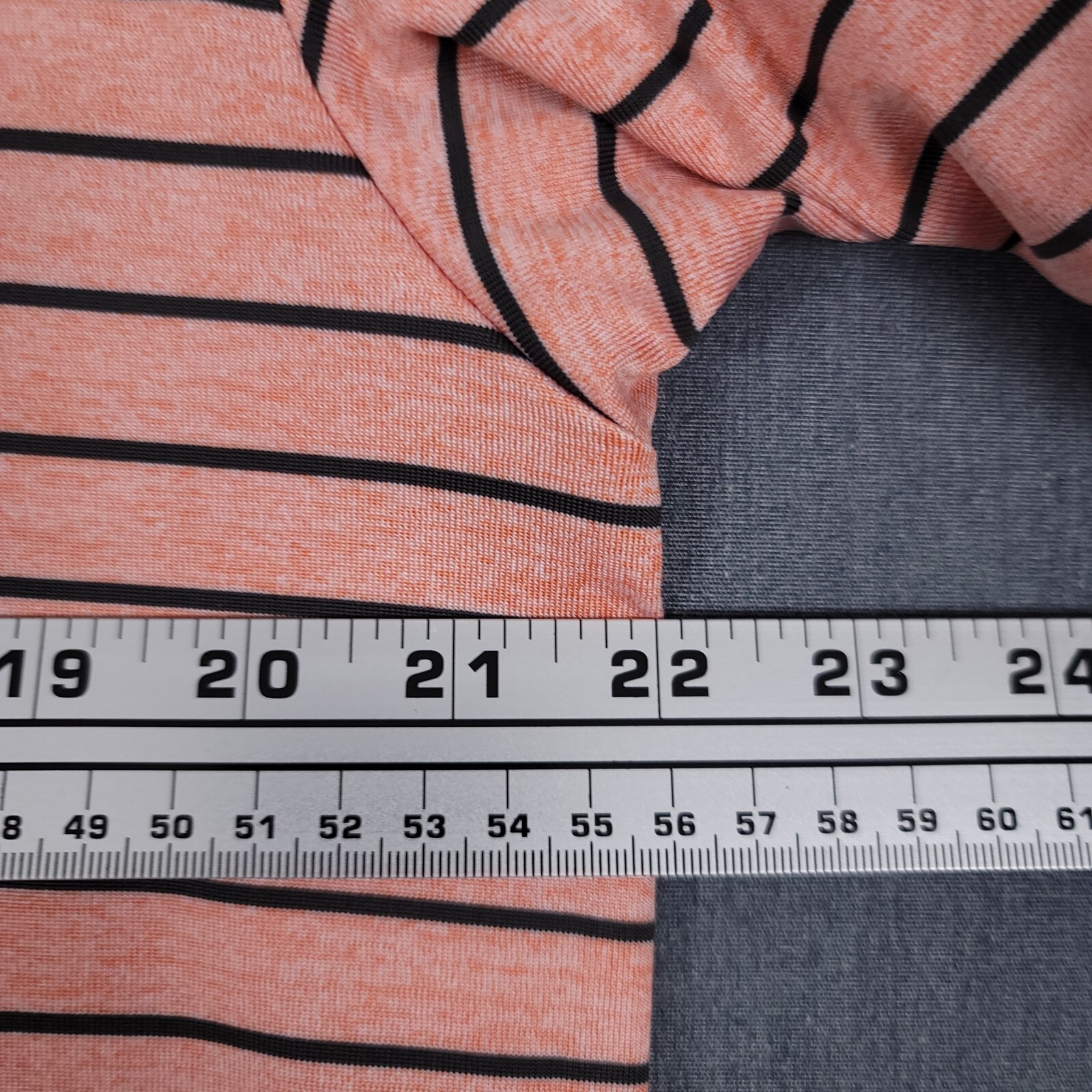 Under Armour Shirt Mens Large Orange Striped UA Playoff 2.0 Performance Polo thumbnail 5