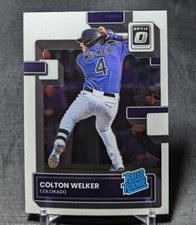 Colton Welker Base Rated Rookie RC 2022 Donruss Optic Card #56 Colorado Rockies