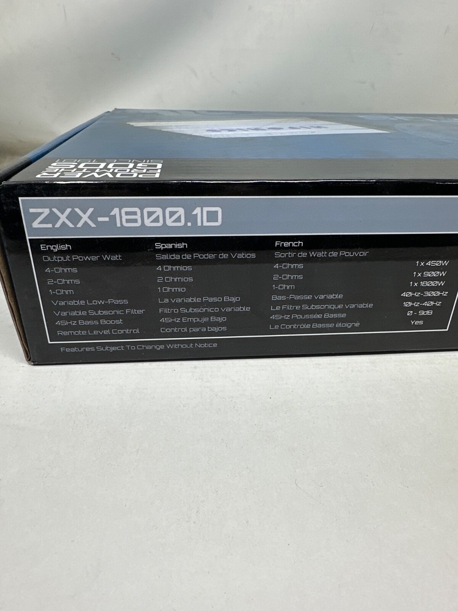 Hifonics ZXX-1800.1D Zeus Max Mono Amplifier for sale online