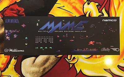 Mame Arcade Marquee Classics Multicade Emulator Translight Header Sign Backlit