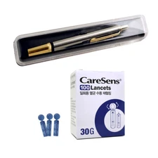 Lancing Device & Lancents Painless Stainless Pen for Diabetes Care