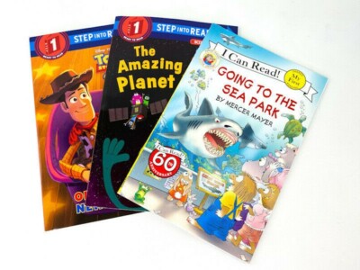 Step Into Reading Level 1 Reading Books Set of 3 Toy Story, Little Critter