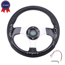 Black Golf Cart Steering Wheel for Yamaha EZGO Club Car US STOCK