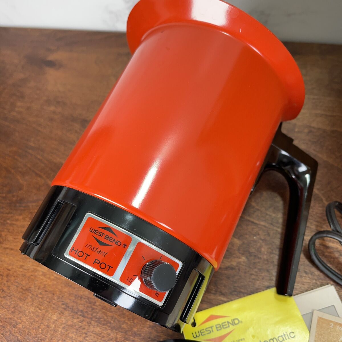 Vintage West Bend Instant Hot Pot Electric Cat No 3253 Vintage West Bend Instant Hot Pot Electric Cat No 3253