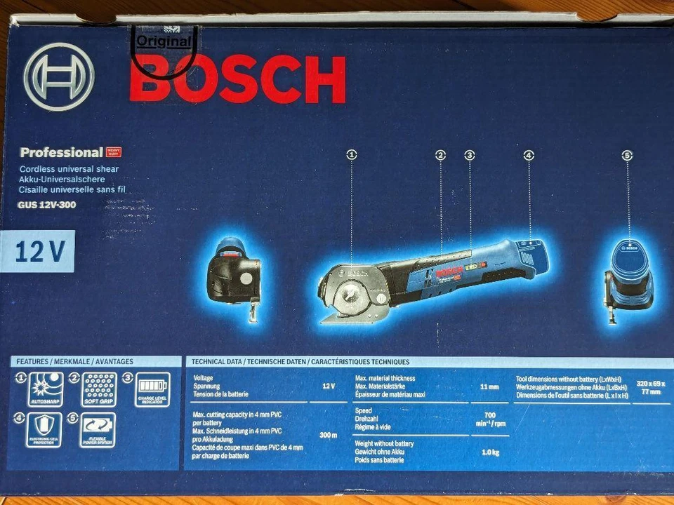 BOSCH GUS10.8V-300H Cordless multi cutter (main body only) New - Image 2 of 4