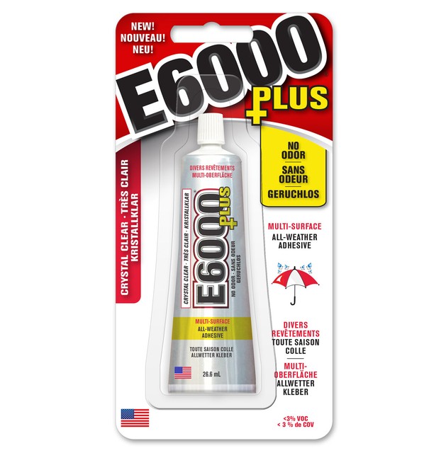 E6000 Plus Multi Surface No Odour Industrial Strength Adhesive Glue