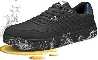 SPIEZ Unisex M Sz 7.5/W Sz 9 NonSlip Waterproof Oilproof Food Service Work Shoes