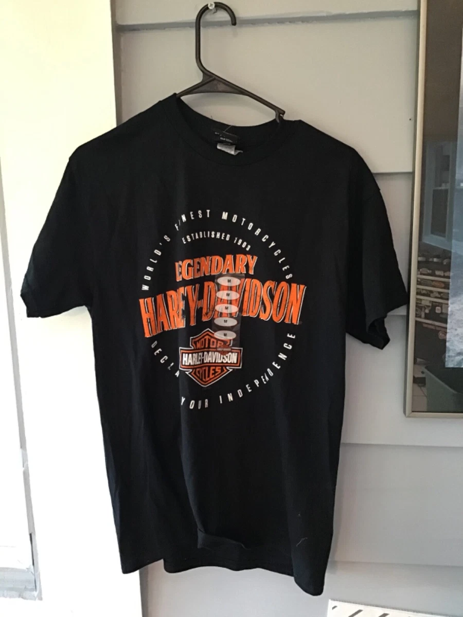 Harley Davidson Motorcycle T Shirt Graphic Tee Medium Z M NEW eBay