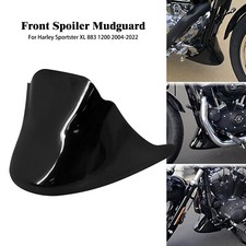 Gloss Black Chin Fairing Front Spoiler For Harley Sportster XL883 1200 2004-2022
