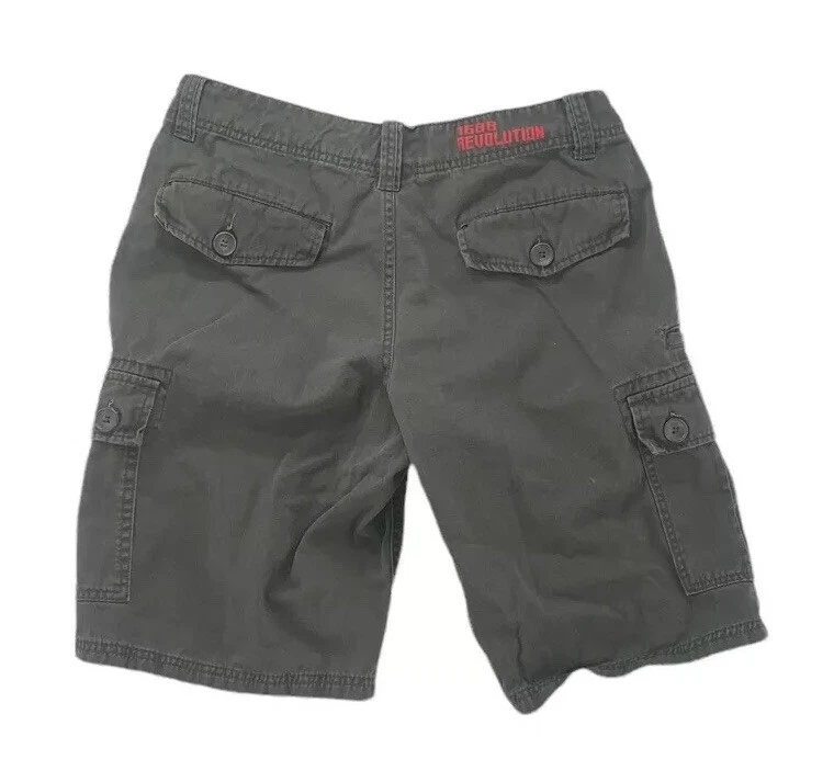 Pantalones Cortos 1688 Revolution Para Hombre Talla 30 Frente Plano 100% Algodón Verde Informal Carga Foto 2 de 4