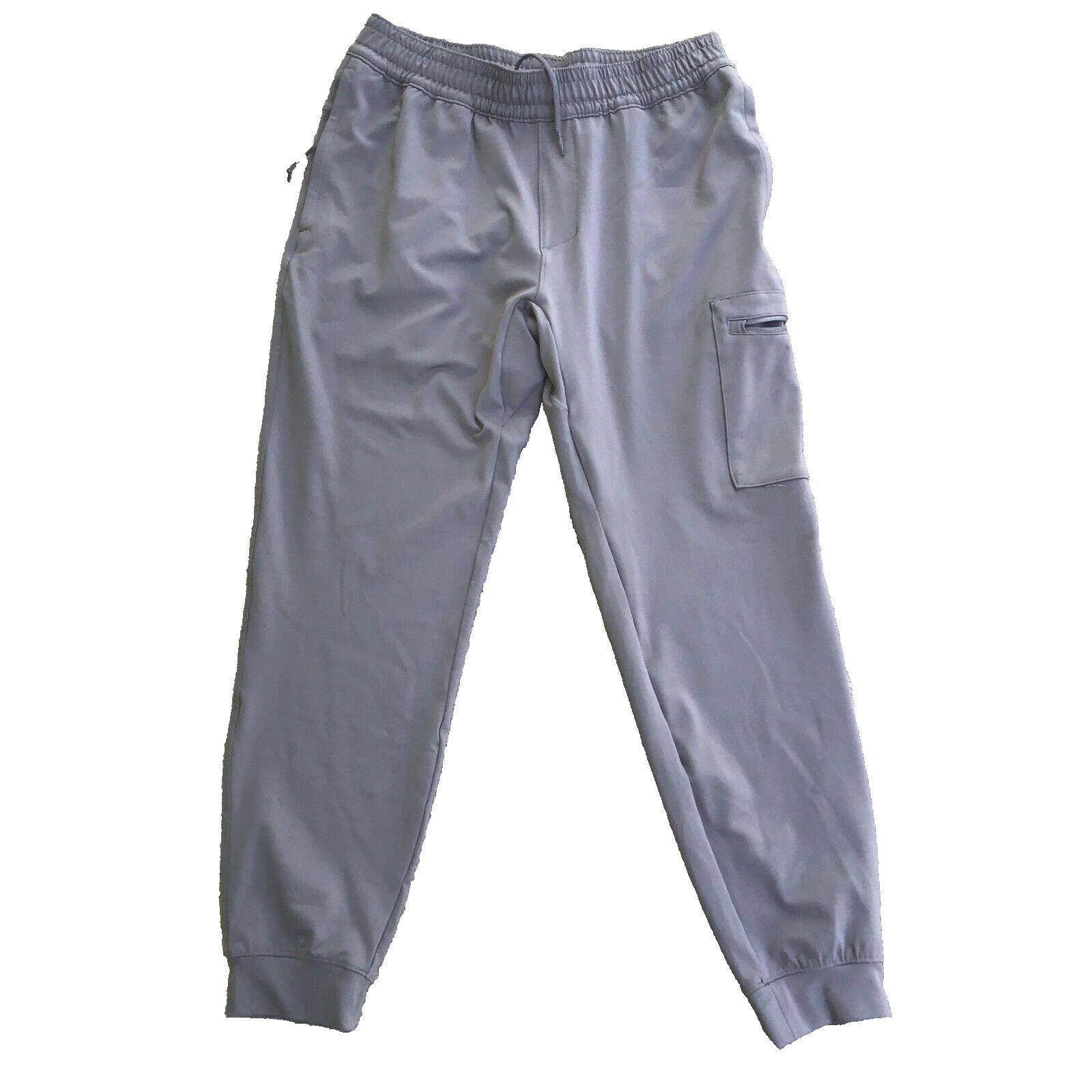 Columbia Men Medium Gray Jogger Nylon Hiking Ankle Zip Pockets Pants Sweatpants