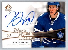2011-12 Upper Deck SP Authentic Sign of the Times #SOT-KA Keith Aulie Auto