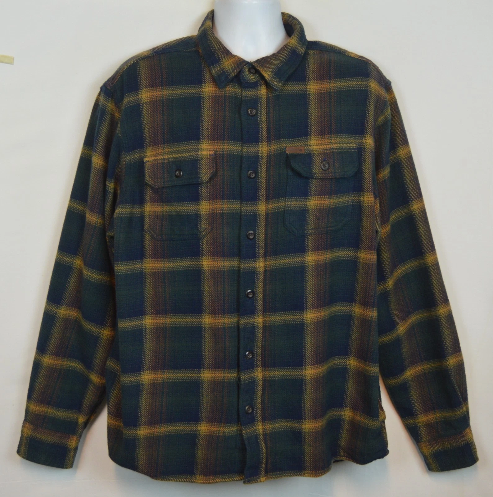 Orvis Shirt Jacket Shacket Mens XL Long Sleeve Button Up Flannel Plaid Outdoor
