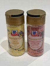 McCormick Bridgerton Strawberries  Cream AND Sweet Lemon finishing sugars