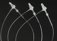3 Inch 500 Pcs Plastic Fasteners Hang Tags Clear Snap Lock Pins Security Loop...