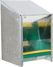 Rural365 Automatic Chicken Feeder System 5.5lb Galvanized Poultry Trough