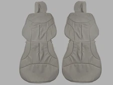 Fits Mercedes W140 S-Class 1991-1999 GREY Leather Seat Covers Replacement