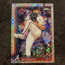 2025 Topps Chrome Spencer Strider Xfractor #46 Atlanta Braves