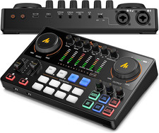 Podcast Equipment Bundle: Audio Interface Mixer with Dual XLR Input for Podcast
