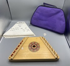 Melody Harp With Purple Hearth Song Case And 32 Music Sheets READ
