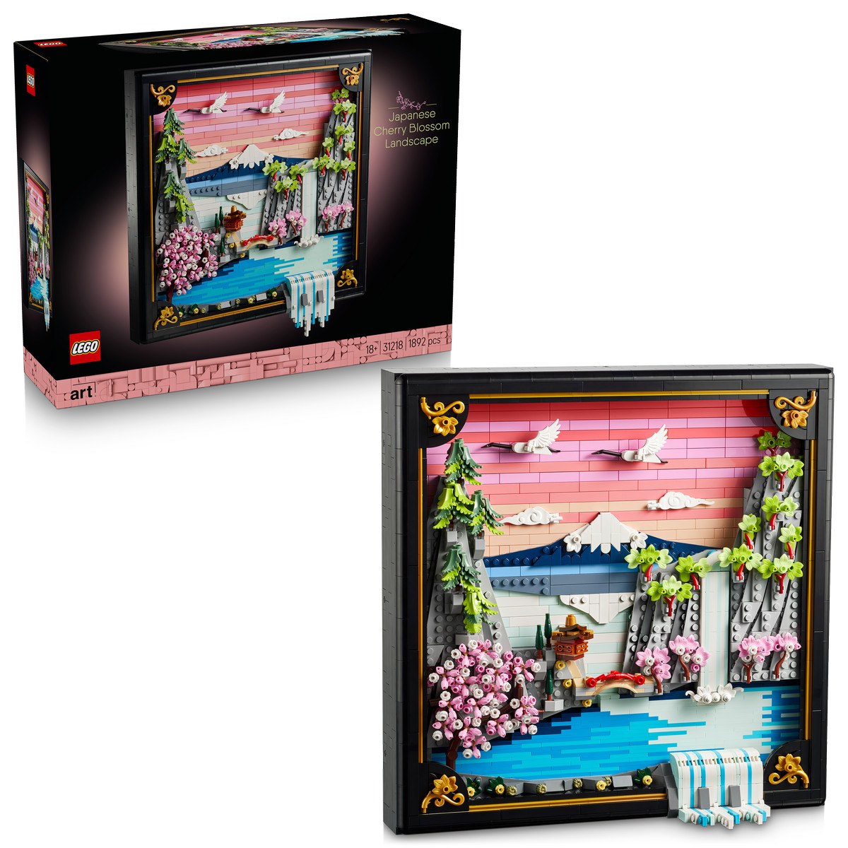 LEGO Art Japanese Cherry Blossom Landscape Wall Art (31218)