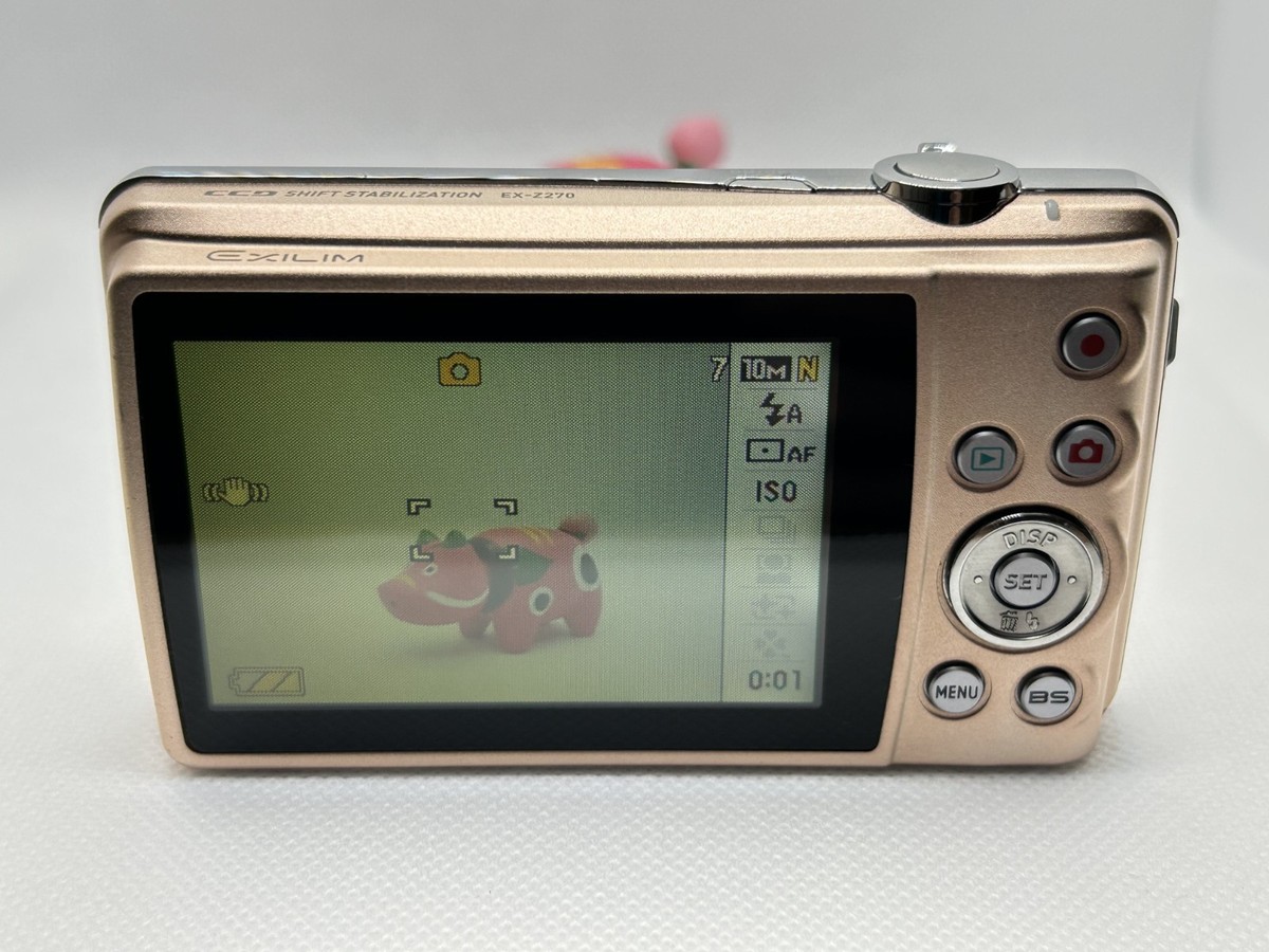 Near Mint] CASIO EXILIM ZOOM EX-Z270 Pink 10.1 MP Compact Digital