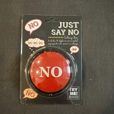 "Just Say No" Talking Box - 10 Different Recorded Sayings Push Button Gift Toy