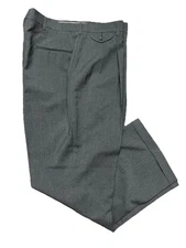 Men’s Dress Pants Size 38Wx32L Haggar Olive Green Slacks