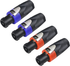 4Pack Speakon Connector, Suitable for Nl4Fx Speakon Plug Connectors Speakon