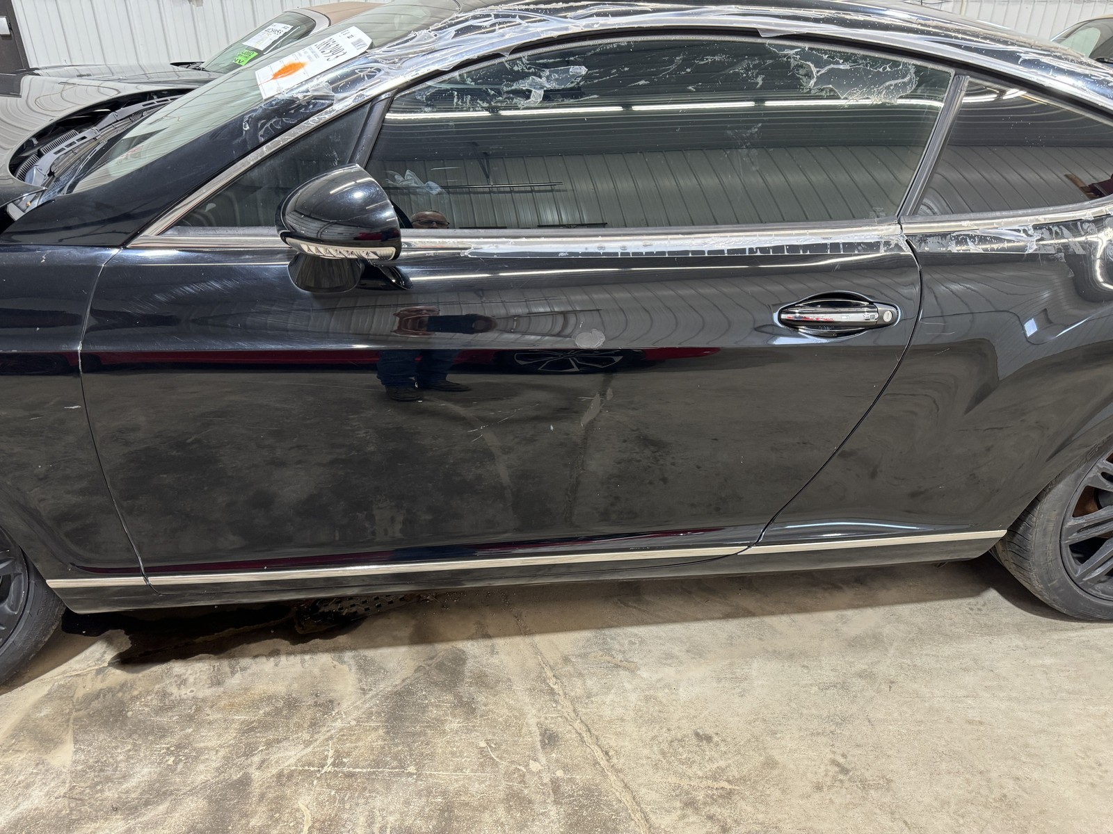 09 BENTLEY CONTINENTAL DRIVER LEFT FRONT DOOR SHELL BELUGA BLACK L041