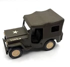 Vintage Mini-Tonka Toys Pressed Steel Green Army Jeep Commander w/ Top 1960’s