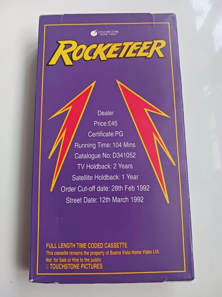 VHS Promo The Rocketeer Demo Touchstone Disney 1990s 1991 Not for Sale/Hire Rare - Image 4 of 4