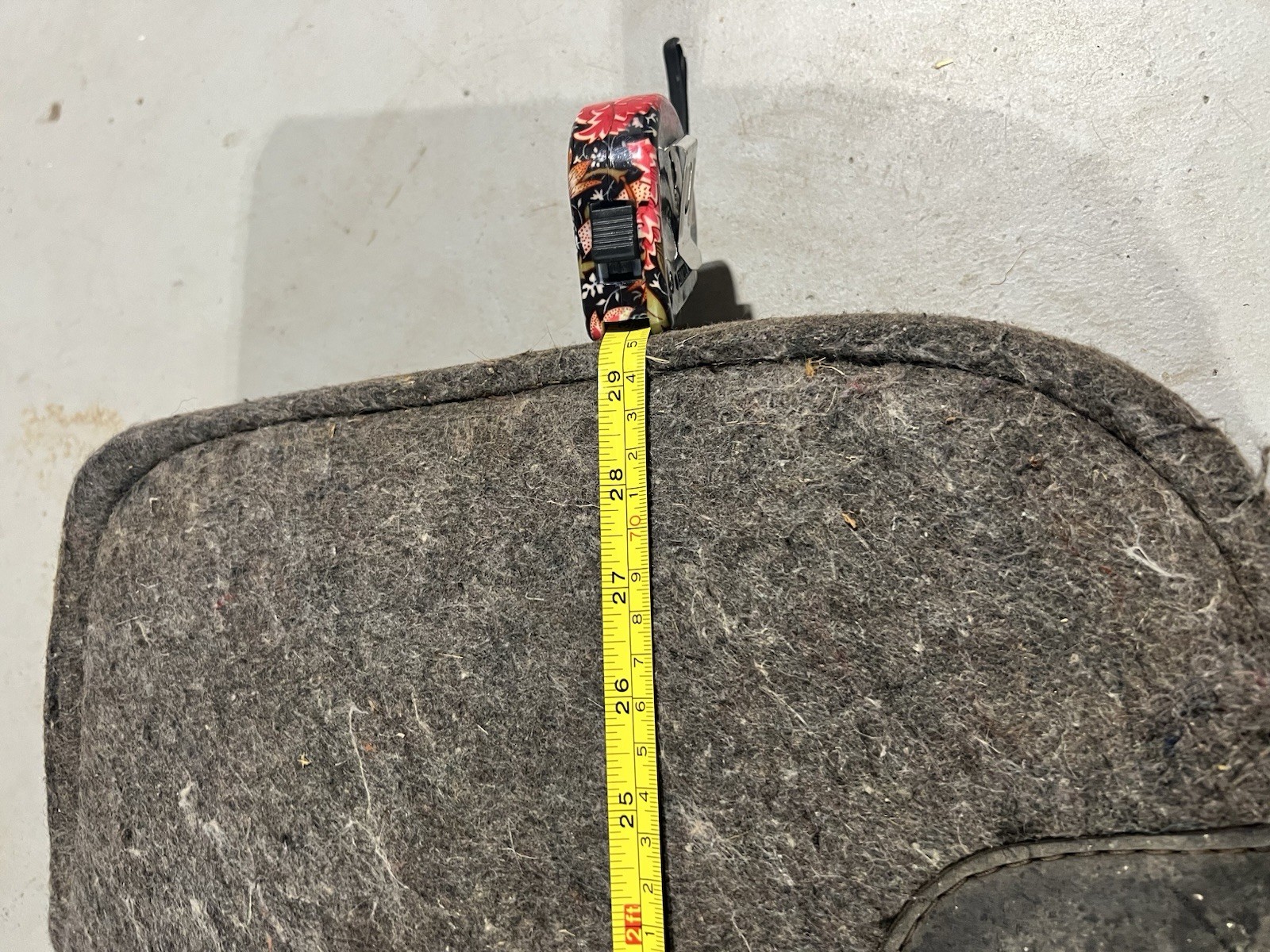 felt western saddle pad