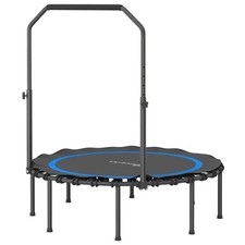 Foldable 45" Trampoline for Adults with Adjustable Handle, Blue