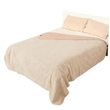 Waterproof Fleece Blanket for Couch, Reversible Baby 60x80 inch Camel taupe