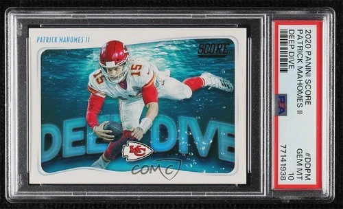2020 Score Deep Dive Patrick Mahomes II #DD-PM PSA 10 GEM MT