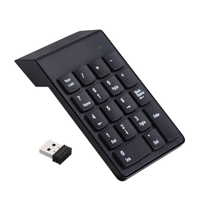 Portable Wireless USB Number Keyboard Auto-Sleep Design Low Power Consumption